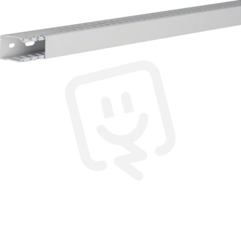 Propojovací kanál HNG bezhalogenový 37x25 mm s víkem, PC-ABS, světle šedá