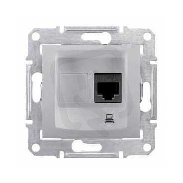 Sedna Zásuvka datová 1xRJ45 kat.5e UTP, Aluminium SCHNEIDER SDN4300160