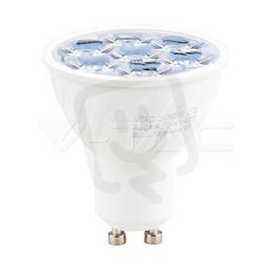 LED Spotlight SAMSUNG CHIP GU10 6.5W Ripple Plastic 10°D 4000K, VT-249