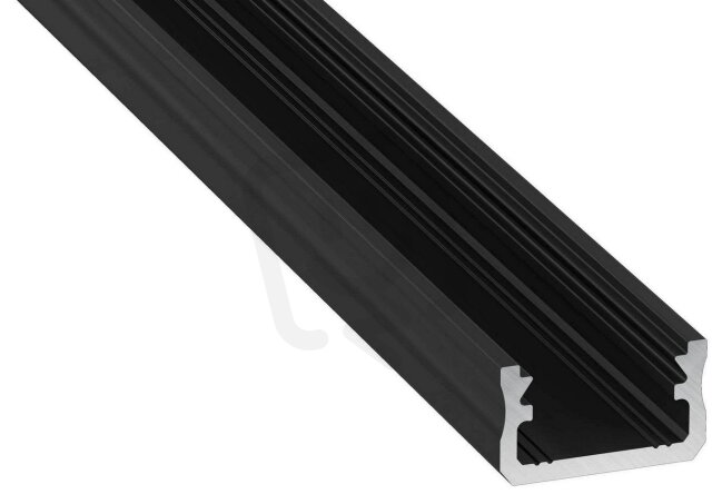 Hliníkový profil AL-PROFIL A BLACK 1M (10-0012-10) GREENLUX GXLP1002