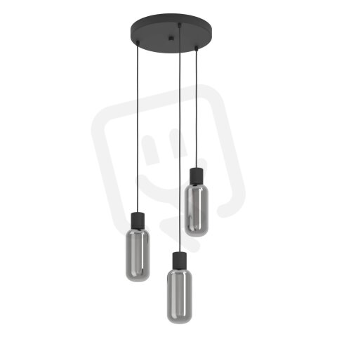 Závěsné svítidlo MAIONE E27 černá/šedá 3X4W IP20 EGLO 901004