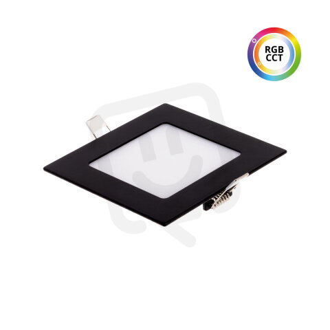 24HB9 LED panel RGBCCT 9W 24V čtverec černý T-LED 102342