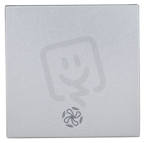 Kryt spínačů a ovladačů, symbol ventilátor, stříbrný SCHRACK EV122006--