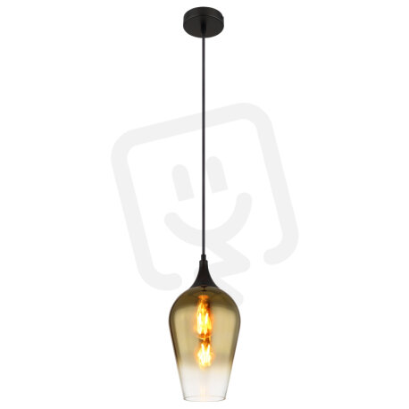 Závěsné svítidlo LAVUS černá 1x60W E27 IP20 GLOBO 15552H2