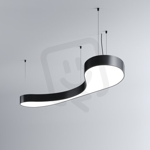 LED Svítidlo MI-BUBBLE-02, 56W, 3000K, bez trafa, 24VDC, IP20, černá, 3000K