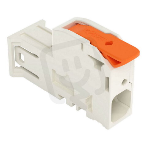 1vodičový konektor s pájecími piny, Páčka, Push-in CAGE CLAMP, šedá