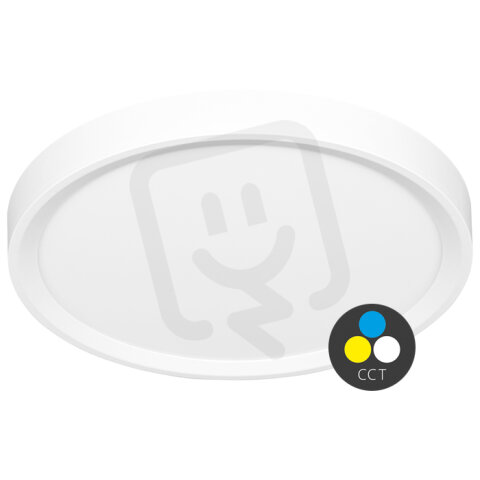 SALY LED sv. kruh 50W,60cm,CCT,6000lm,IP40,bílý lem ECOLITE W007-CCT/50W/BI