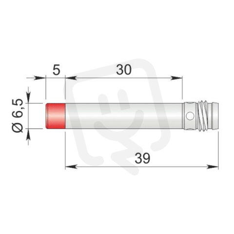 Válcový indukční senzor Atex plyn/prach AECO SI6.5-NE2 H1 AGD1