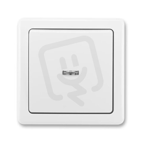 ABB Swing Ovládač zapínací ř.1/0So 10A vč. doutnavky jasně bílá BLISTR