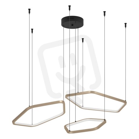 Závěsné svítidlo ESTRELLA LED-CCT 50W IP20 matný bronz/černá EGLO 390505