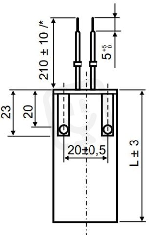 Světelný kompenzační kondenzátor 14uF zacvaknutí LCP0140022