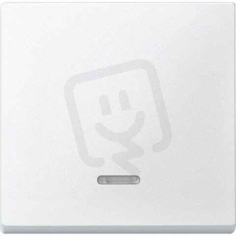 Klapka, Merten System M, s průzorem, polar white, termoplast matný 431019