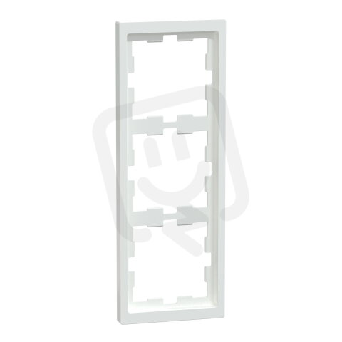 Rámeček Merten D-Life, trojnásobný, lotus white, lesklý plast MEG4030-6535