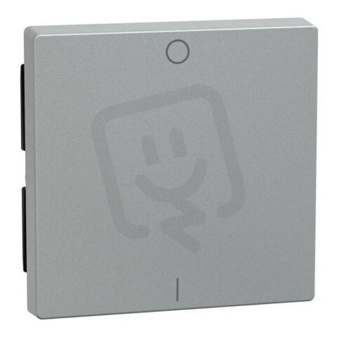 Klapka, Merten System M, se symbolem 0/1, aluminium, termoplast matný 433260