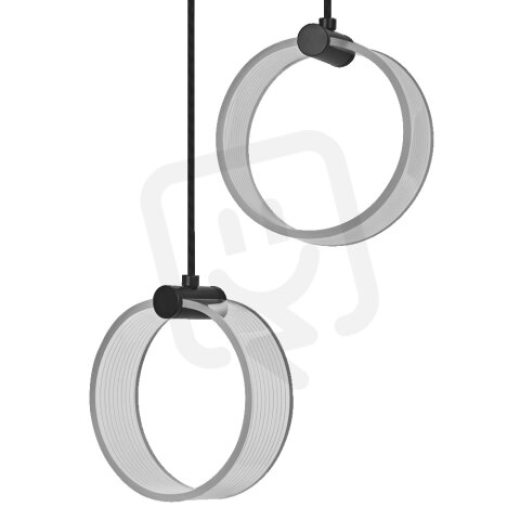 Decor Circle 2XPendant PL 14W Click CCT Black OSRAM 4099854459009