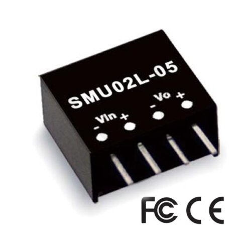 Měnič DC/DC modulový 2W 15V MEAN WELL SMU02M-15