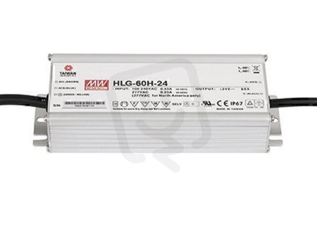 Napájecí zroj pro LED 60W 24V MEAN WELL HLG-60H-24