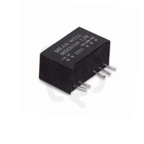 Měnič DC/DC 1W 12V MEAN WELL MDD01M-12N