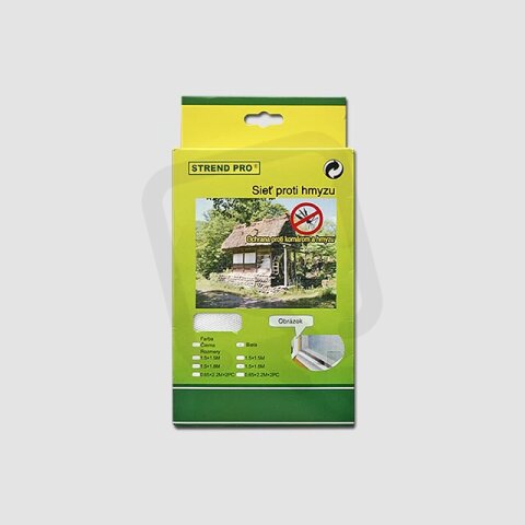 Okenní síť bílá samolepící proti hmyzu 220x75cm / 5,8m (balkonová) XTLINE 40056