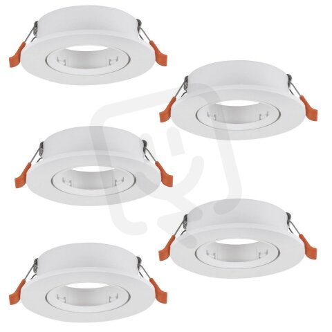 Vestavné svítidlo BARRANCO 5X GU10 d90 25W IP20 bílá EGLO 902226