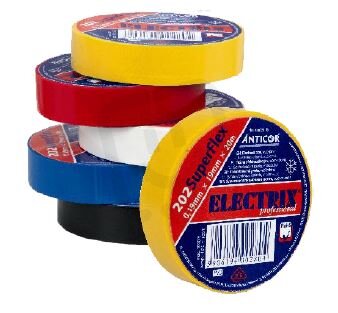 Instalační páska ANTICOR 202 SuperFlex/25x20x0,19/černá kovo