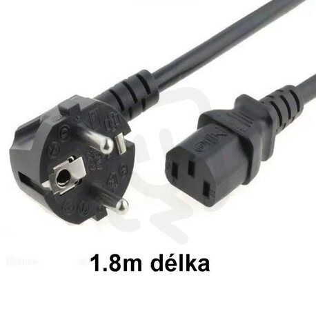 MEAN WELL KABEL ČERNÝ GS 1.8M