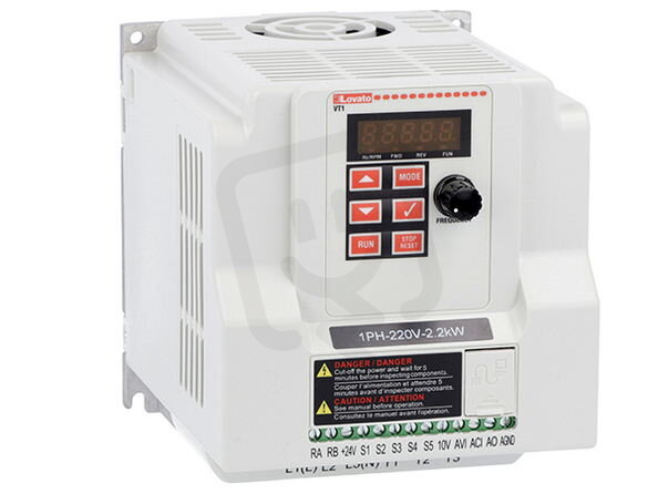 Lovato VT115A240 Frekvenční měnič 1f/3f 240VAC 1.5KW