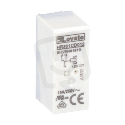 Lovato HR301CD012 Miniaturní relé 1 zap/vyp 16A 12VDC