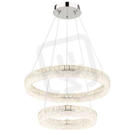 Závěsné svítidlo LAUREL chrom V:120cm LED 60W, 4900lm, 2700-6000K GLOBO 67387-60