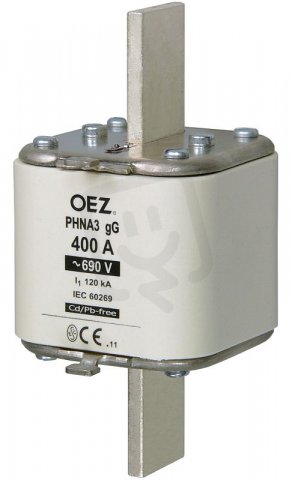 PHNA3 315A gG Pojistková vložka AC690V/DC440V vel.3 OEZ:40369