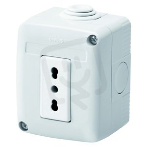 27 COMBI Zásuvka 2P+E+16A, IT, šedá GEWISS GW27811
