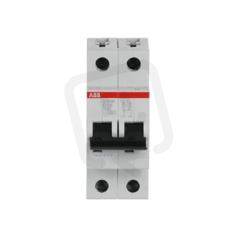 S202M-D1,6 2F jistič 1.6 A char. D 10kA ABB 2CDS272001R0971