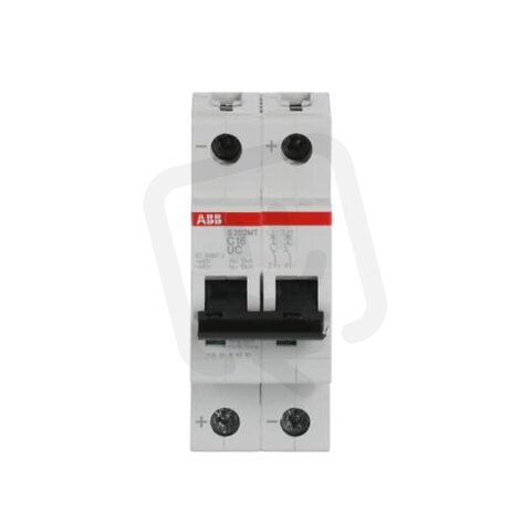 ABB S202MT-C16UC 2F jistič 16 A char. C 10kA 440V AC/DC pro kolejová vozidla