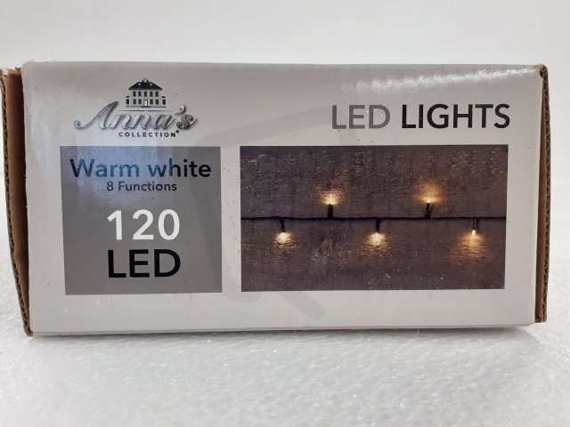 Vánoční řetěz LED venkovní, 12m, 120LED, žlutá