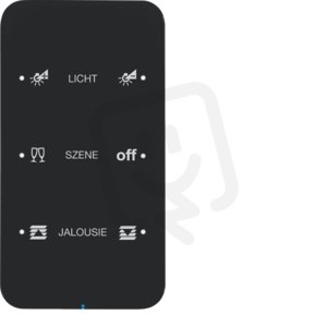 Dotykový sensor 3-násobný komfort R.1 sklo, černá BERKER 75143165