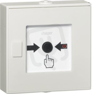 Bezdrátový tlačítkový ovladač pro ukončení poplachu kouř. hlásiče TG55xA bílá