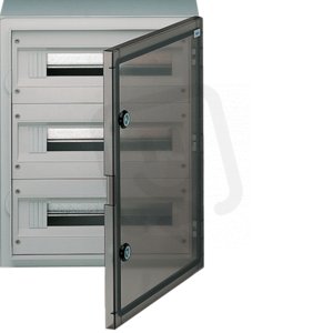 Rozvaděč nástěnný vector, IP65, 3-řadý, 54 mod., průhl. dvířka, 500x400x210