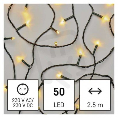 50LED XMAS CLS 2.5M IP20 WW