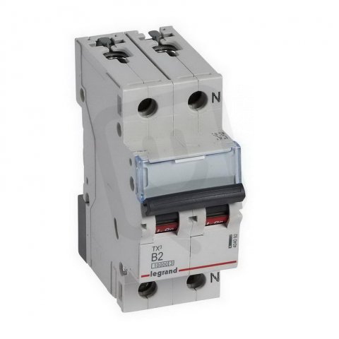 TX3 JISTIČ, 1+N PÓLOVÝ, CHAR. B, 2A 10000A LEGRAND 404092