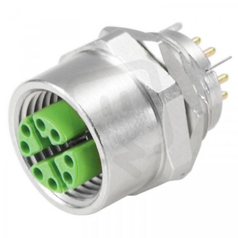 Kulatý zásuvný konektor IE-PCB-M12X-S-180 WEIDMÜLLER 1324010000
