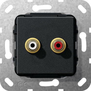 C-audio krátký kabel vložka černá m GIRA 563310