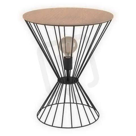 Stolní svítidlo DESIERTO 1xE27 černá/dřevo 40W IP20 EGLO 99794