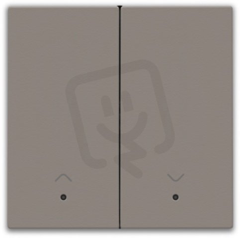 Smart Switch kolébka 2x1/2+2xLED motor-GREIGE NIKO 104-32006