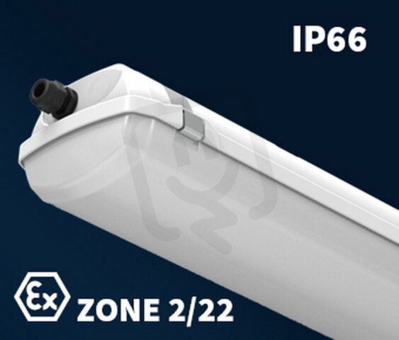 Prachotěsné svítidlo MULTIEXTRA-N-LED-5000-236-G2-4K, IP66, 3h VYRTYCH 055698