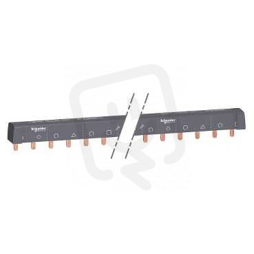 Schneider A9XPH518 Propojovací lišta 4P repart. 100A 18Mod.