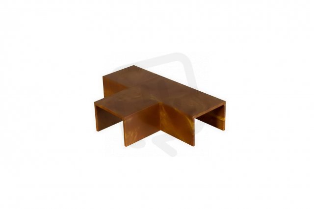 T-kus 18x13mm, imitace dřeva tmavá MALPRO 21813-8835
