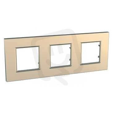 Unica Quadro Krycí rámeček trojnásobný, Copper SCHNEIDER MGU6.706.56