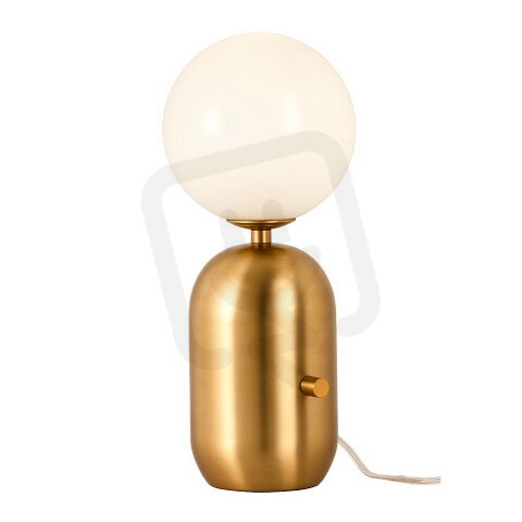 Stolní lampa HELIOS VE 1x42W E27 MATT GOLD /WHITE GLASS D200 REDO 01-2931