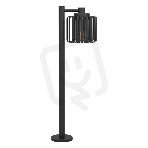 Stojací svítidlo SELINUS 1xE27 černá/čirá 40W IP65 EGLO 900684