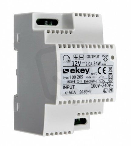 ekey biometric 100205 Zdroj ekey NT REG 230 VAC/12VDC/2,5A